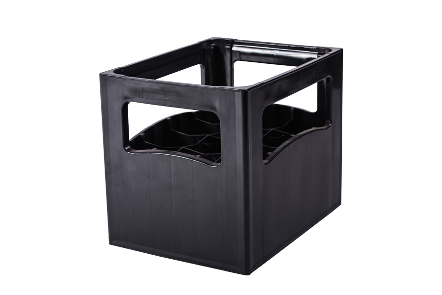 12 spaces plastic crate for 1-1,5 litre soft drink and mineral water bottles