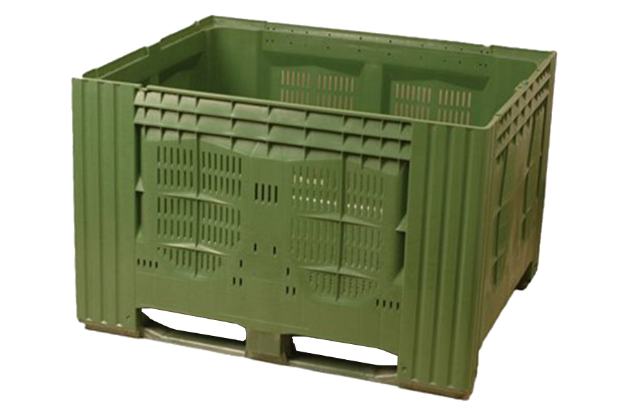 Pallet-box with perforated walls in size of 1000x1200x780 mm 120NB
